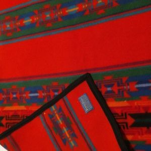 Beaver State Pendleton Wrap Blanket Aztec Primary Colors Robes Shawls Wool